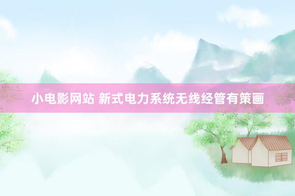 小电影网站 新式电力系统无线经管有策画