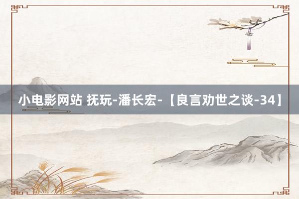 小电影网站 抚玩-潘长宏-【良言劝世之谈-34】